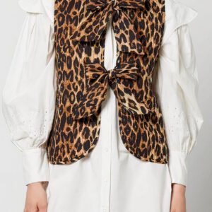 Gilet met luipaardprint voor lente/zomer - Olga