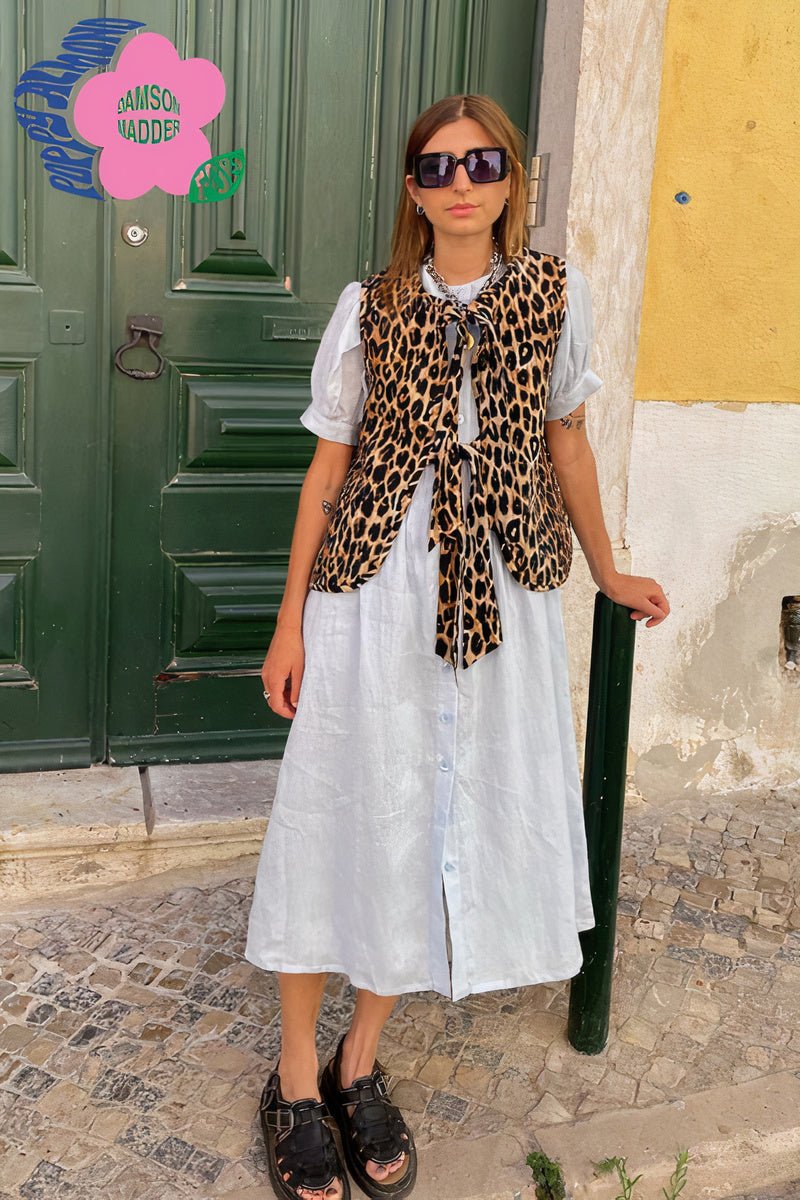 Gilet met luipaardprint voor lente/zomer - Olga - Afbeelding 3