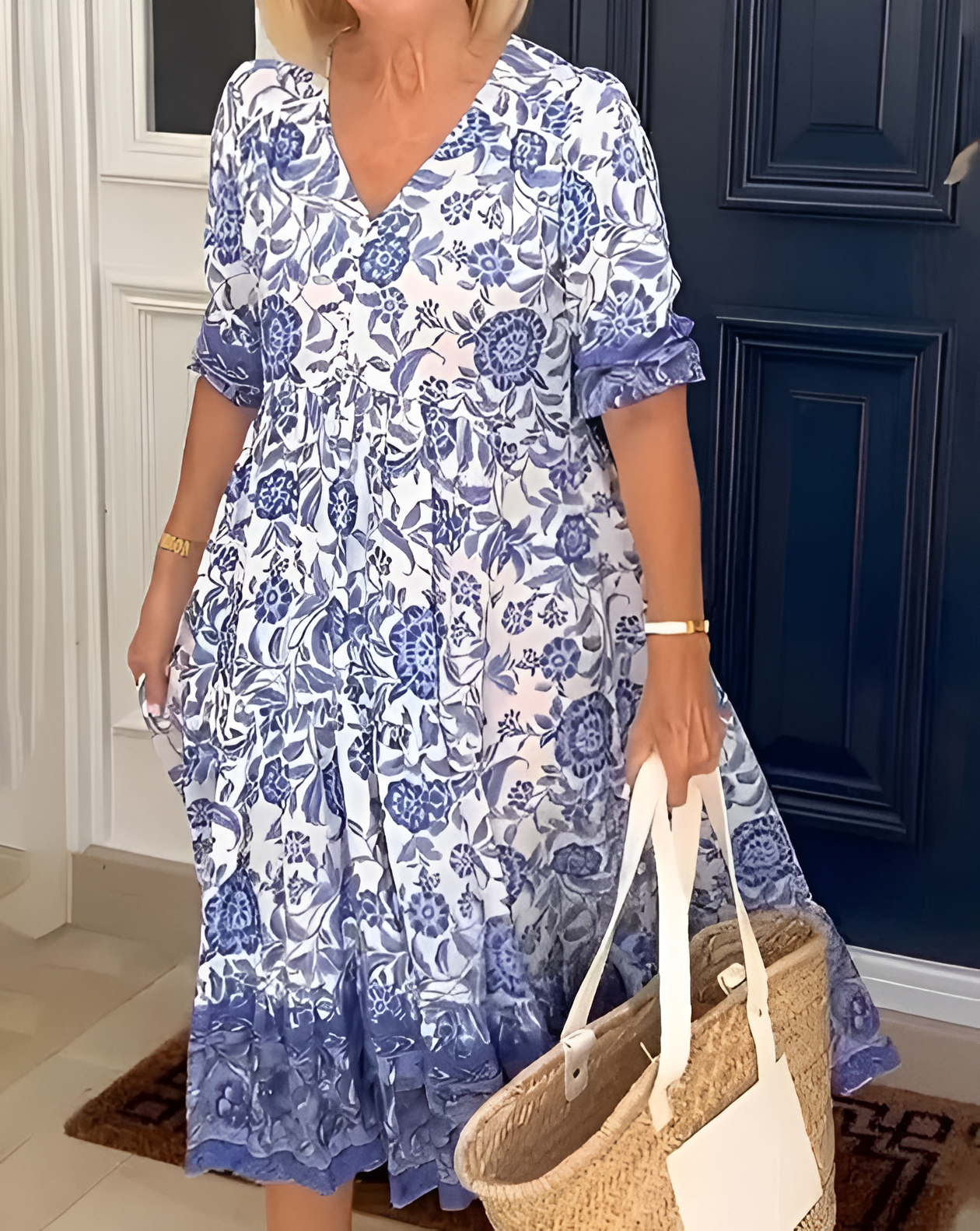 Rosetta™ V-Hals Boheemse jurk - Afbeelding 2