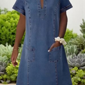 Claire™ | Denim Jurk