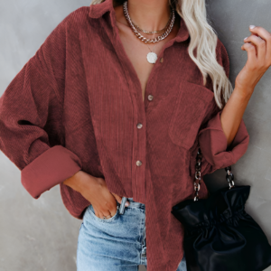 Chique corduroy overhemd voor de zomer - Quinty