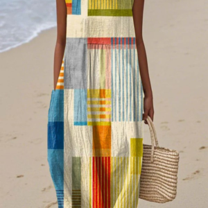 Eve™ Geometrische Midi Jurk