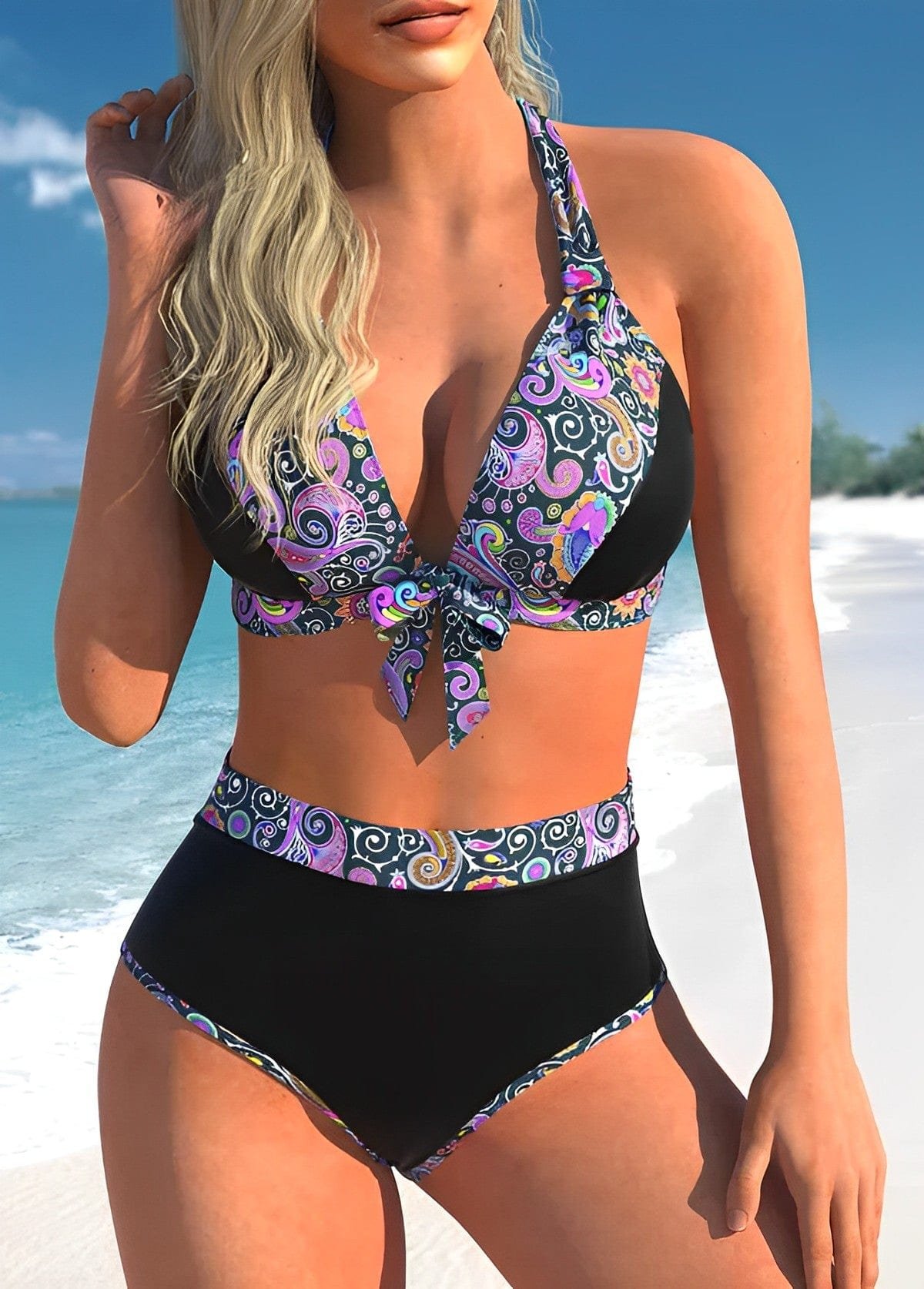 Bikini met mandala print - Lan - Afbeelding 3